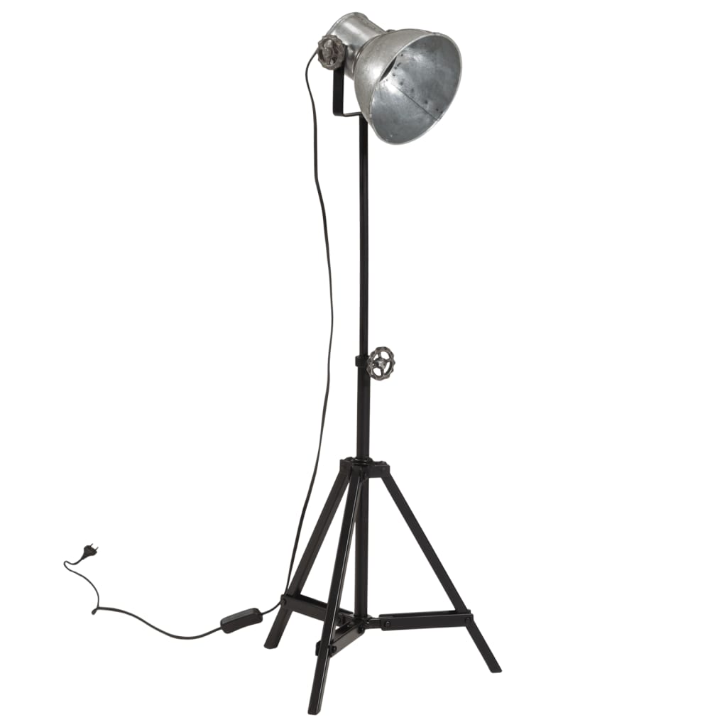 VidaXL Stehleuchte 25 W E27 35x35x65 95 cm Vintage Silber