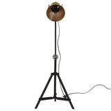 Vidaxl Floor Lamp 25 W E27 35x35x65 95 cm Antik messing Farvet