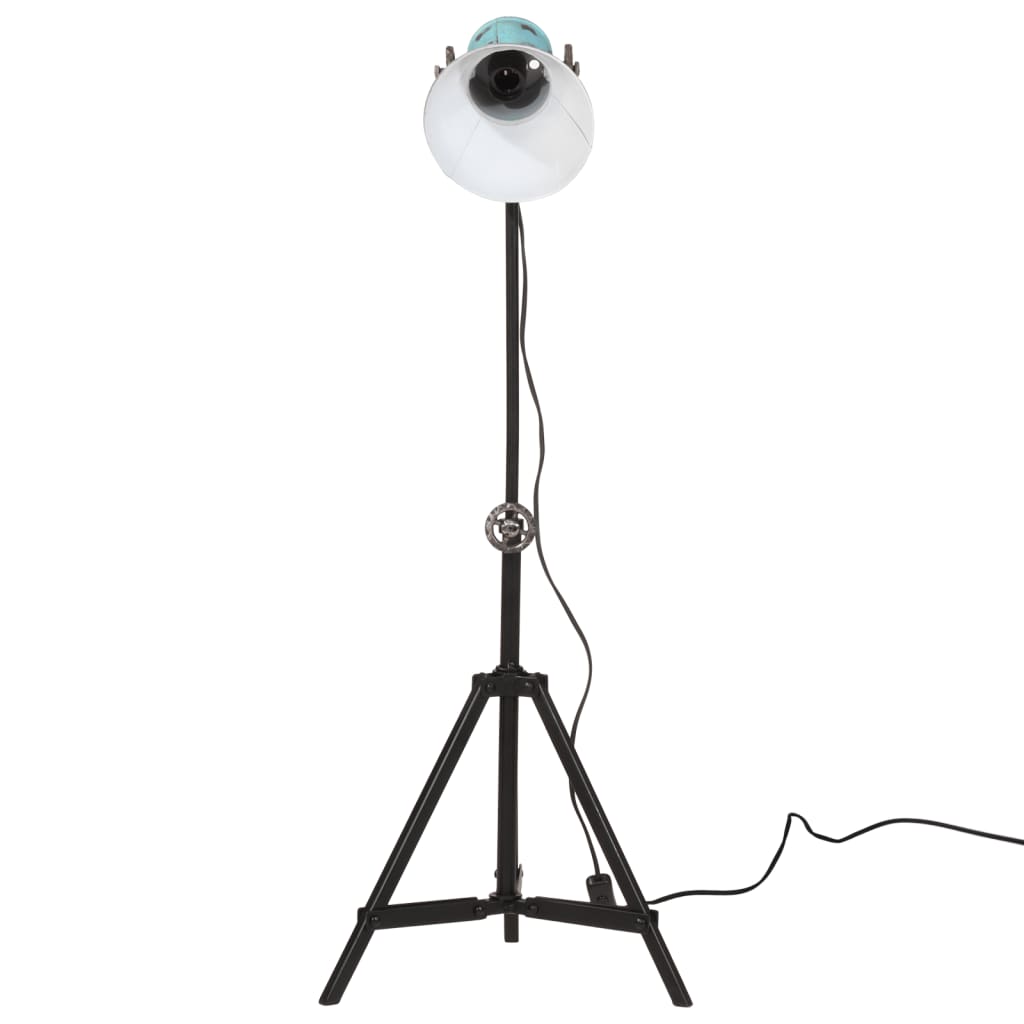 Vidaxxl Stehleuchte 25 W E27 35x35x65 95 cm verwittertes Blau