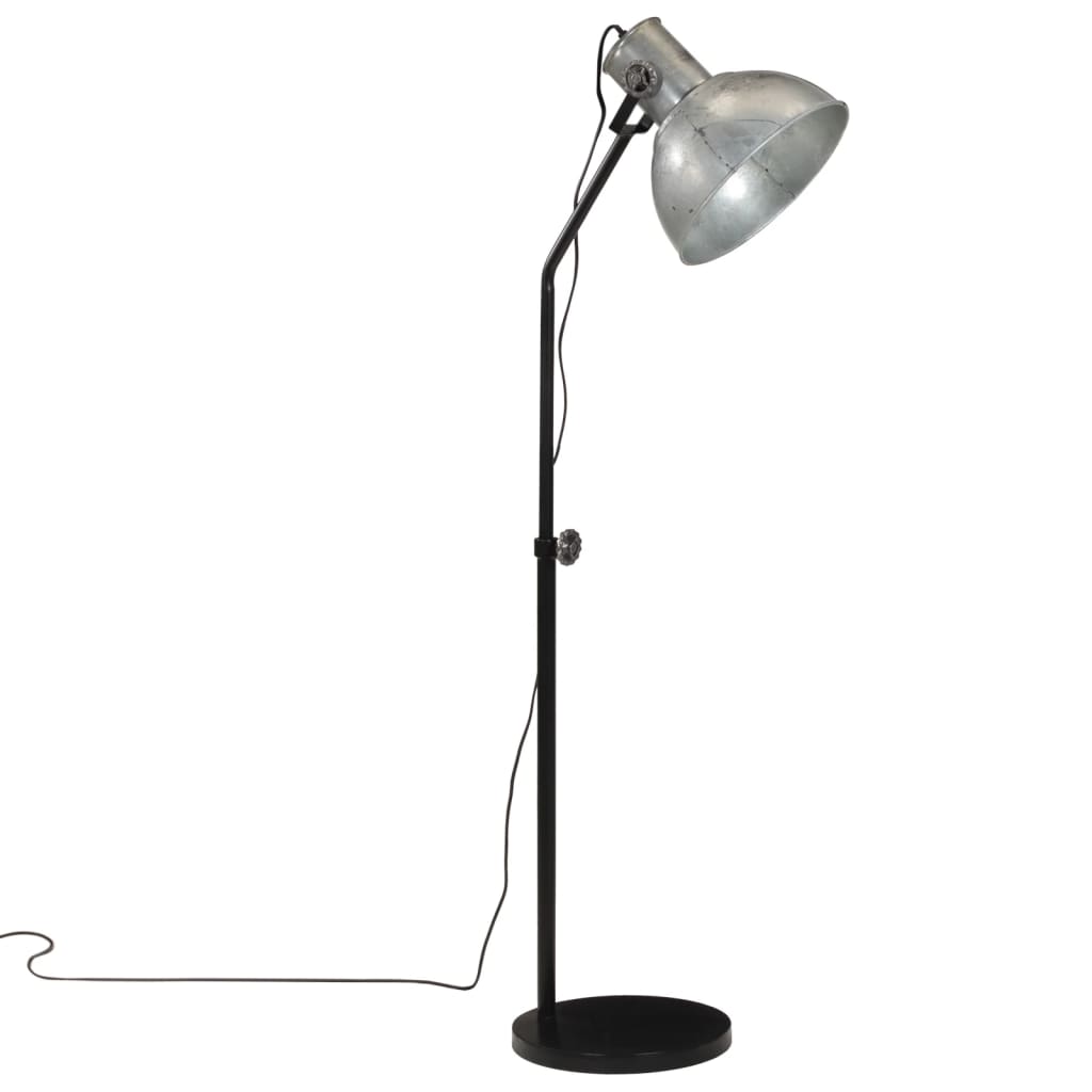 Vidaxx Stehleuchte 25 W E27 30x30x90-150 cm Vintage Silber