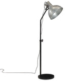 Vidaxl lampa podłogowa 25 W e27 30x30x90-150 cm vintage srebrny kolor