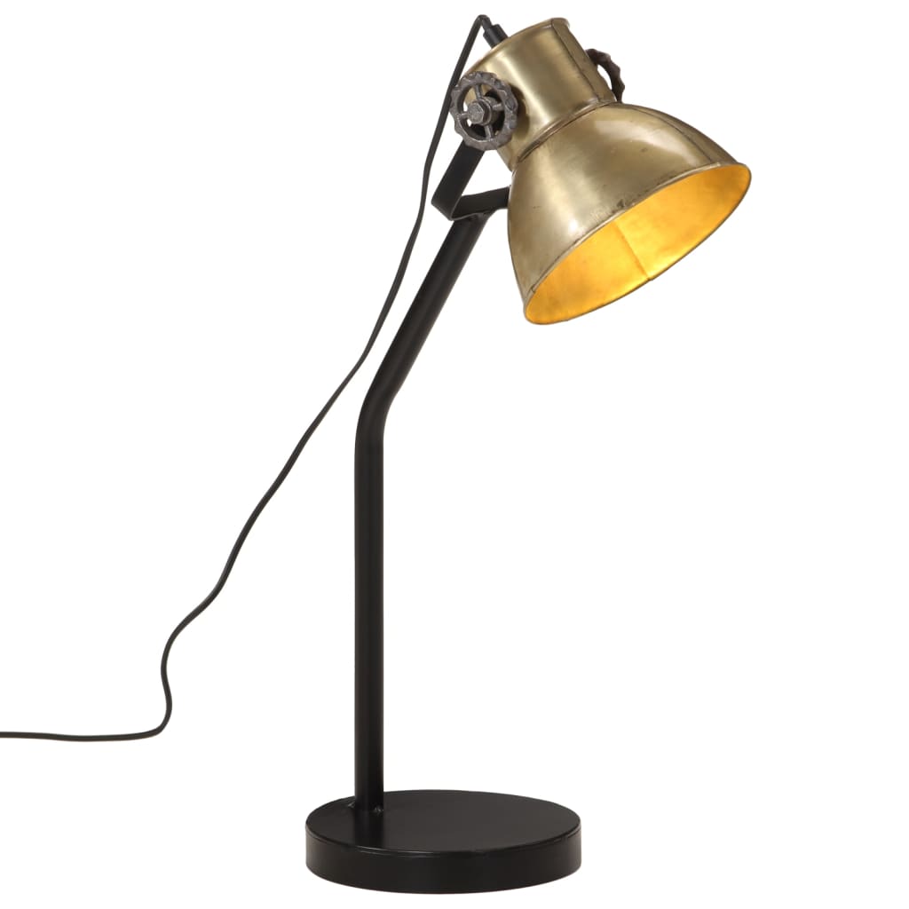 Vidaxx Schreibtischlampe 25 W E27 17x17x60 cm altmessingfarben