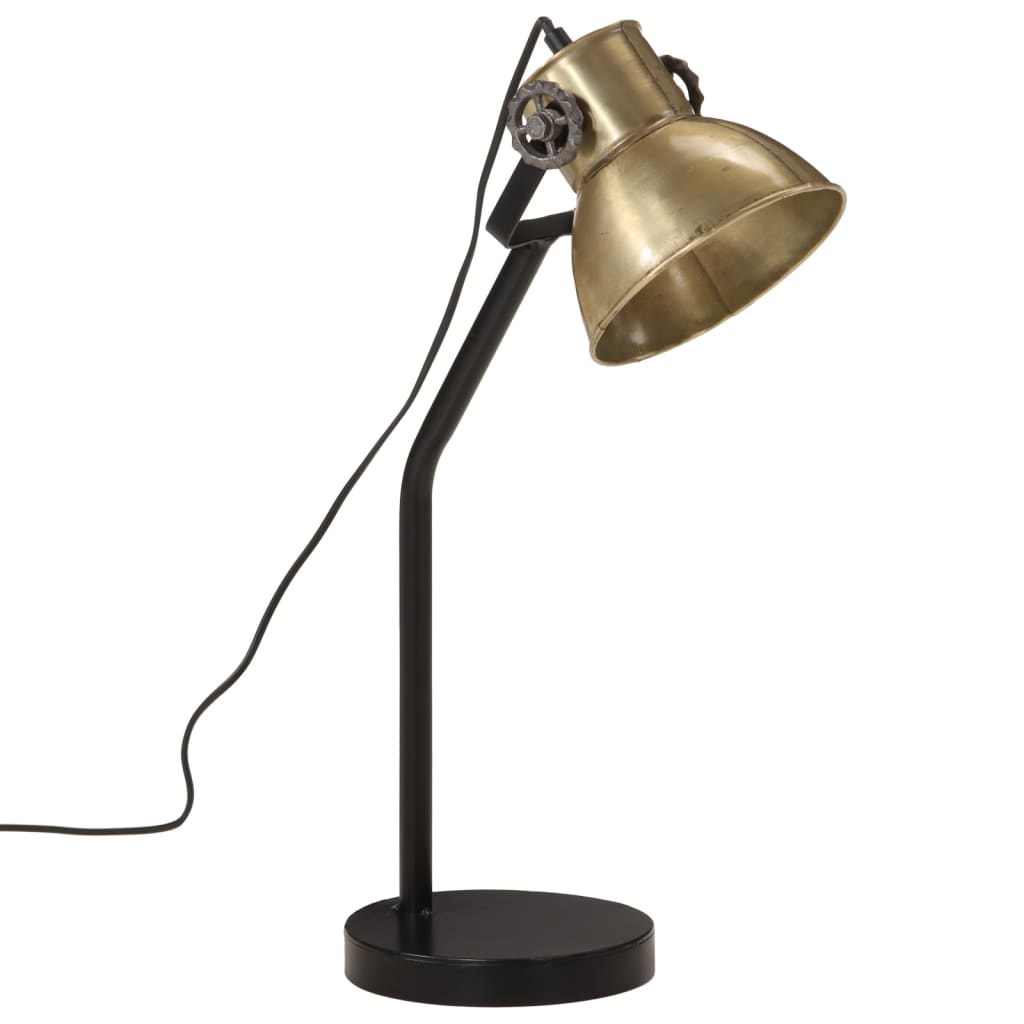 Vidaxl Desk Lamp 25 W e27 17x17x60 cm Antikk messing farget