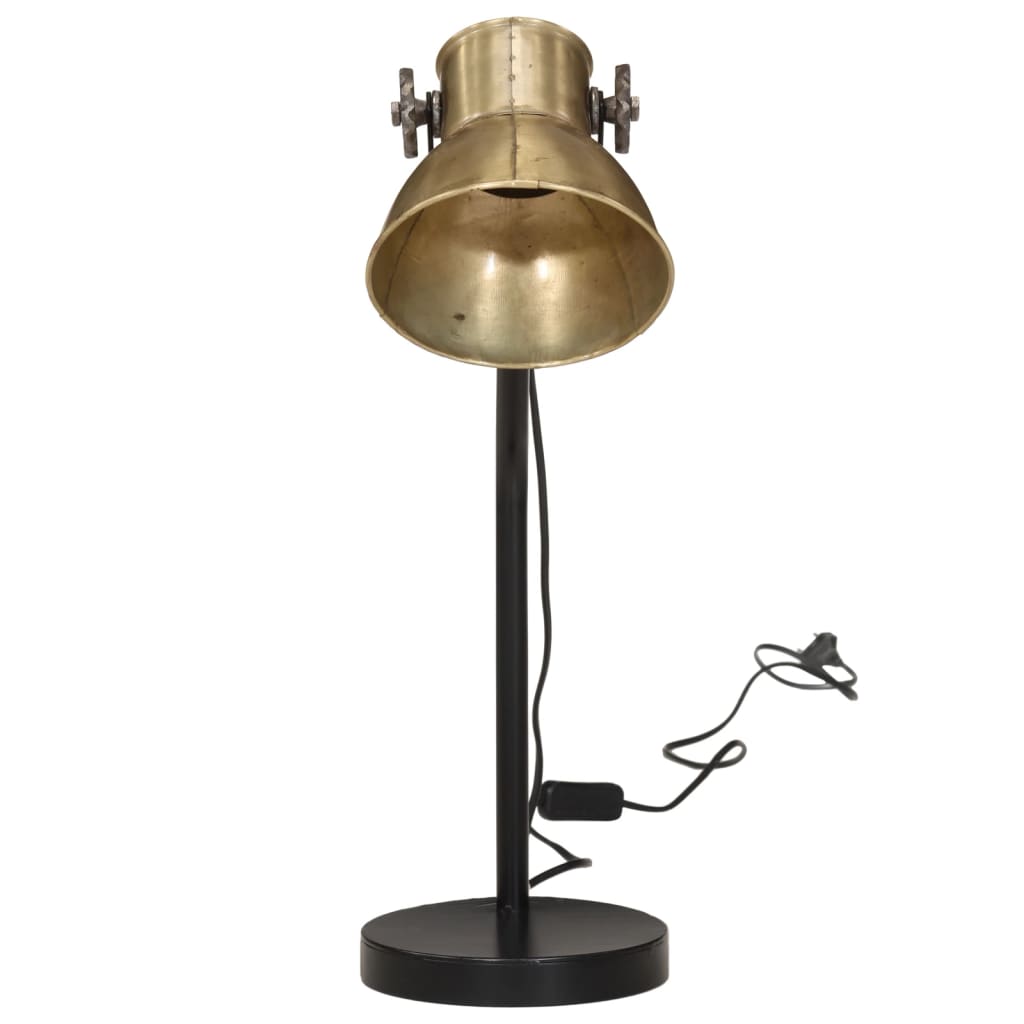 Vidaxx Schreibtischlampe 25 W E27 17x17x60 cm altmessingfarben