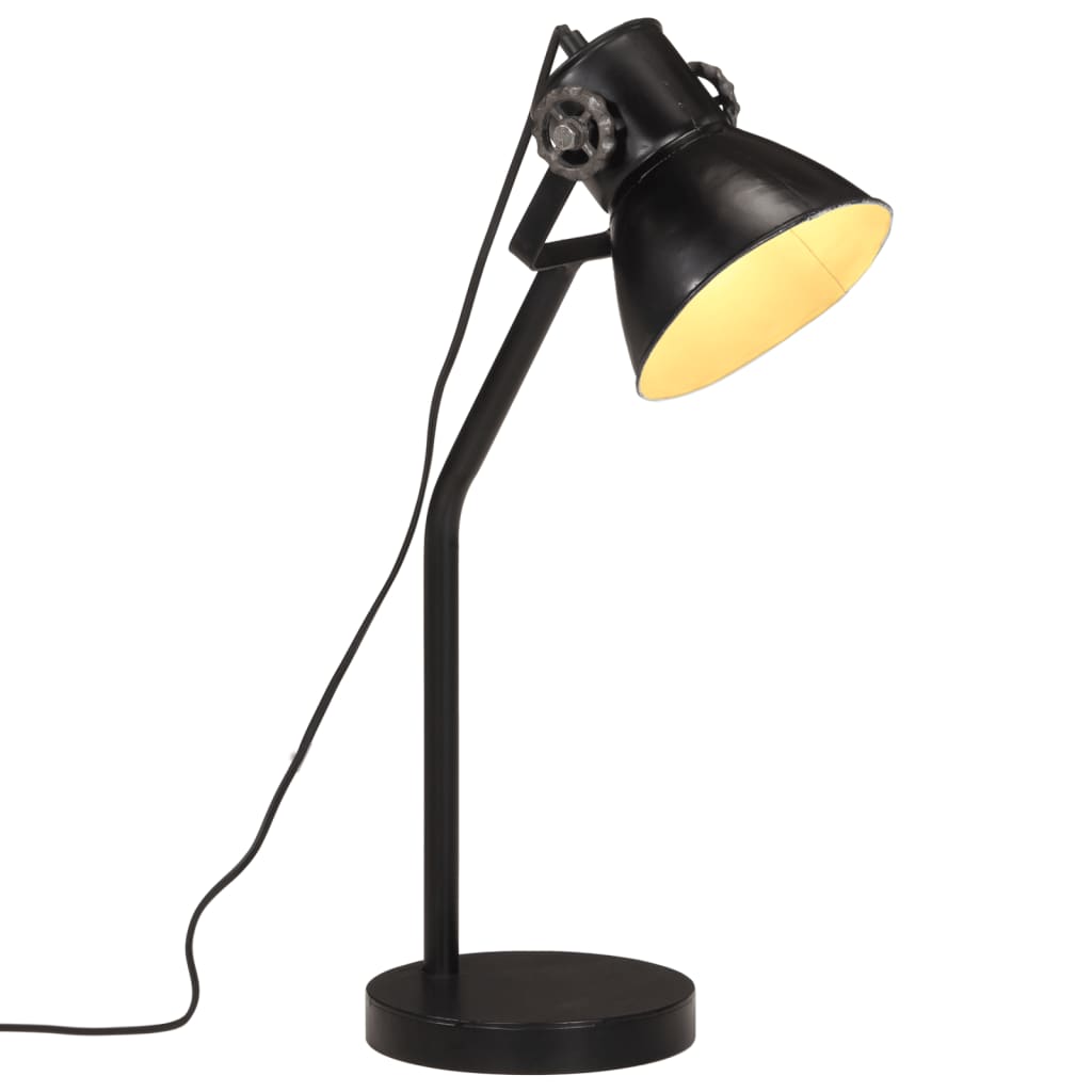 Vidaxl Desk Lamp 25 W E27 17x17x6 cm schwaarz