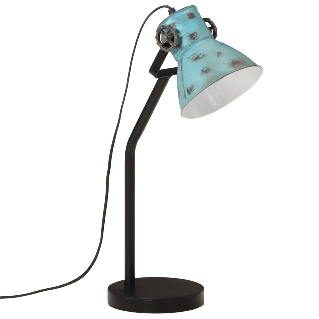 Stolní lampa Vidaxl 25 W E27 17x17x60 cm zvětralá modrá