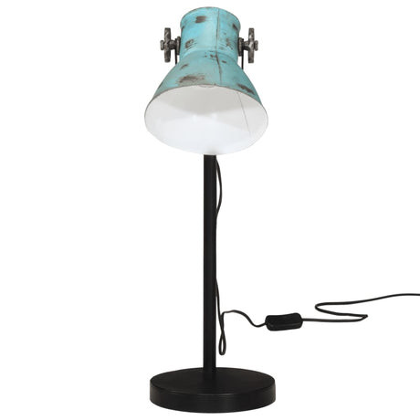 Vidaxx Schreibtischlampe 25 W E27 17x17x60 cm verwittertes Blau