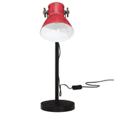 Vidaxx Schreibtischlampe 25 W E27 17x17x60 cm verwittertes Rot