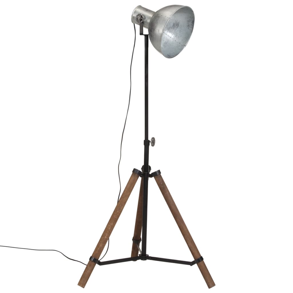 Vidaxx Stehleuchte 25 W E27 75x75x90-150 cm Vintage Silber