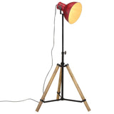 Vidaxxl Stehleuchte 25 W E27 75x75x90-150 cm verwittertes Rot