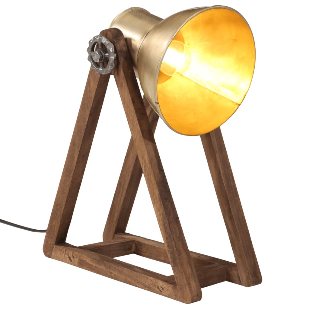 Lampada da scrivania Vidaxl 25 W E27 30x17x40 cm Colorato di ottone antico