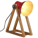 Vidaxx Schreibtischlampe 25 W E27 30x17x40 cm verwittertes Rot