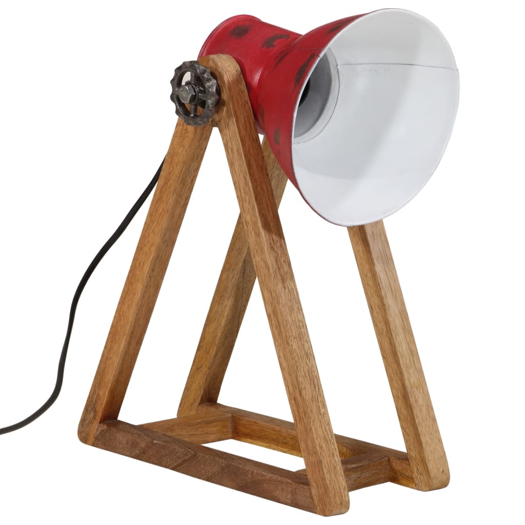 Vidaxx Schreibtischlampe 25 W E27 30x17x40 cm verwittertes Rot