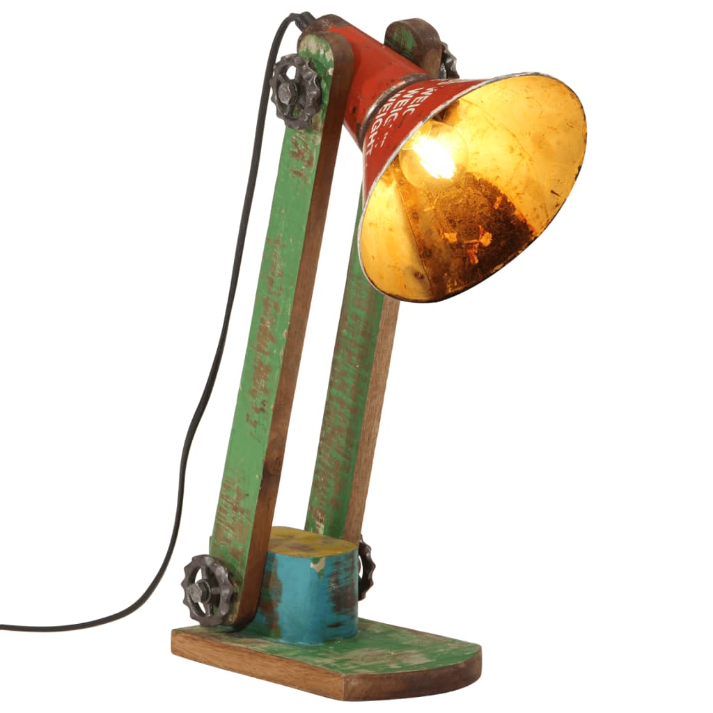 VidaXL Bureaulamp 25 W E27 23x13x52 cm meerkleurig