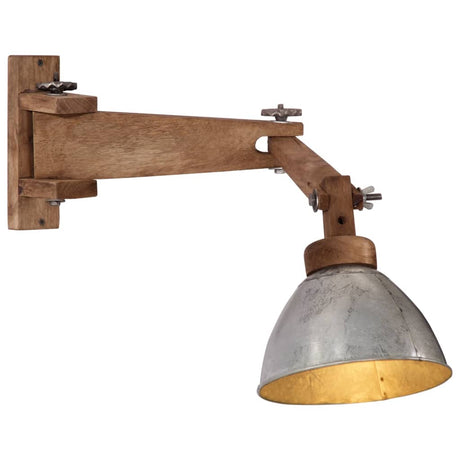 Vidaxxl Wandleuchte 25 W E27 Vintage silberfarben