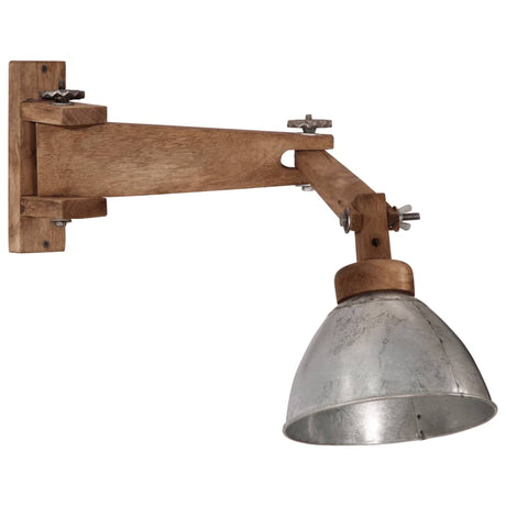 Vidaxxl Wandleuchte 25 W E27 Vintage silberfarben