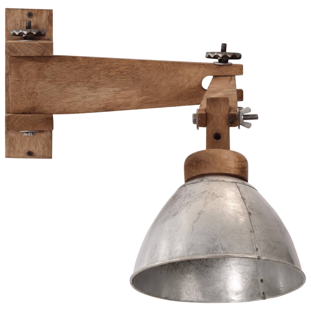 Vidaxxl Wandleuchte 25 W E27 Vintage silberfarben