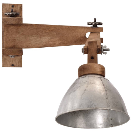 Vidaxxl Wandleuchte 25 W E27 Vintage silberfarben
