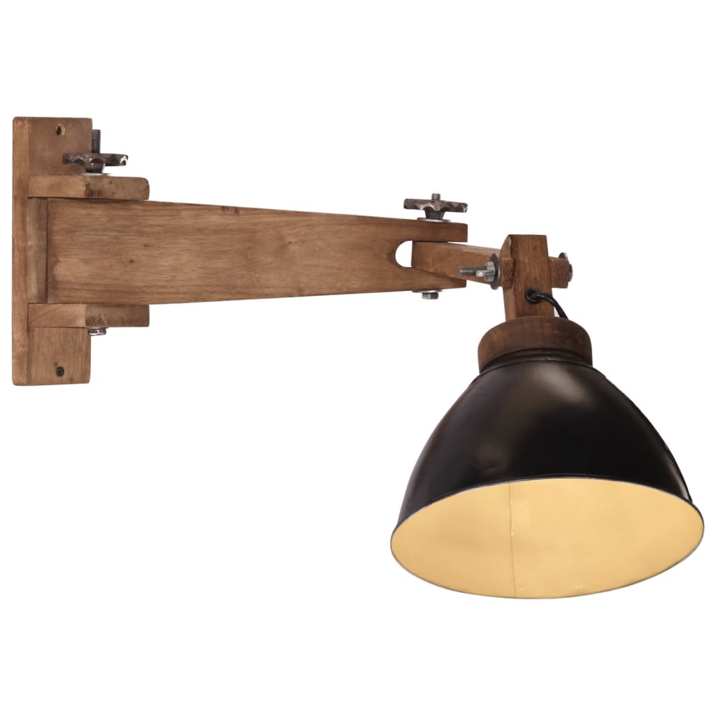 Vidaxxl Wandleuchte 25 W E27 schwarz