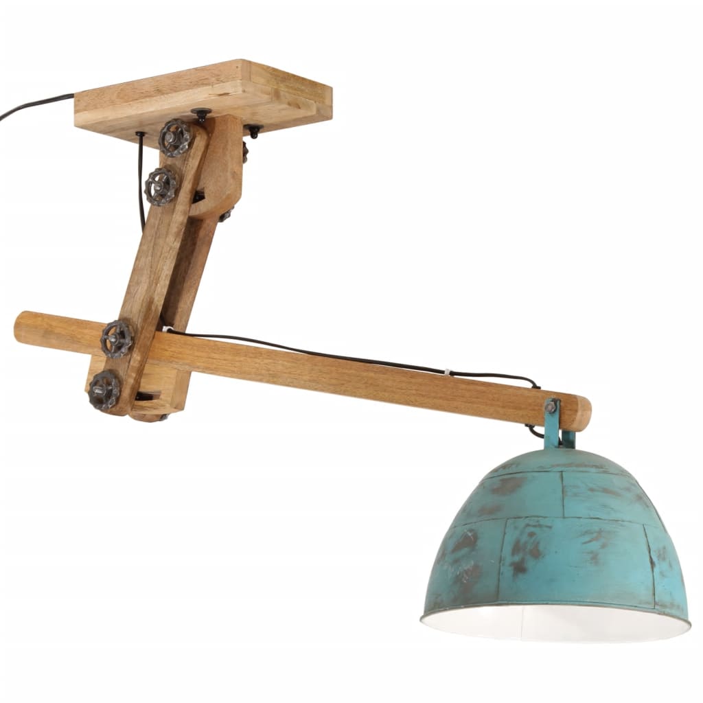 Vidaxl ceiling lamp 25 W E27 105x30x65-108 cm weathered blue