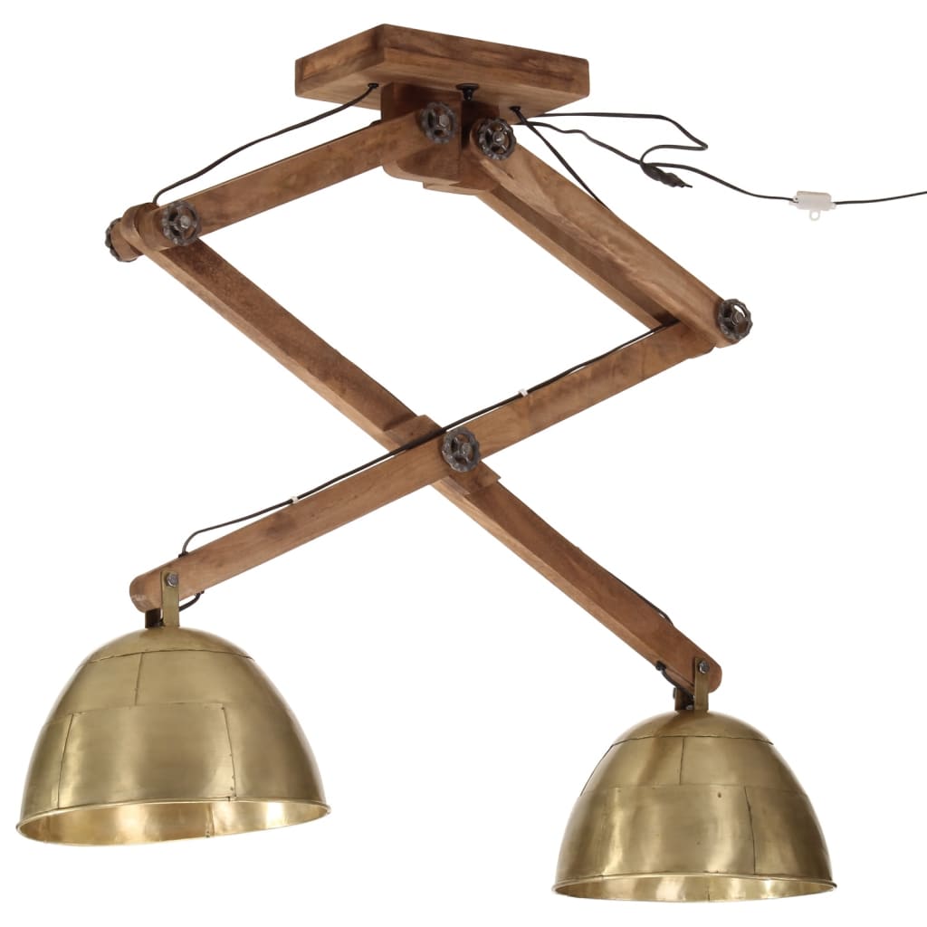 Vidaxl Ceiling lamp 25 W E27 29x18x85 cm Antique brass colored