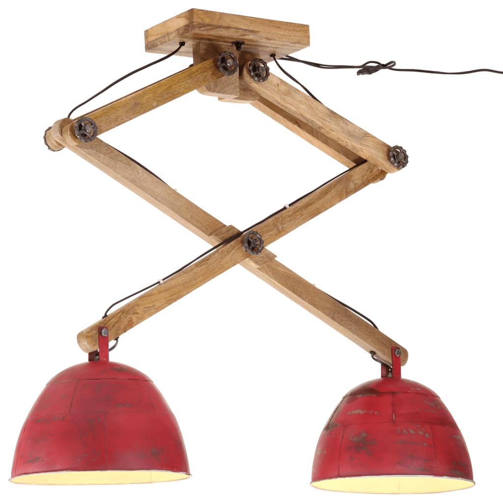 VIDAXL -Deckenlampe 25 W E27 29x18x85 cm verwitterte Rot