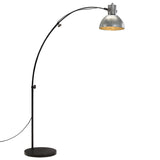 Vidaxl golvlampa 25 w e27 150 cm vintage silverfärgad