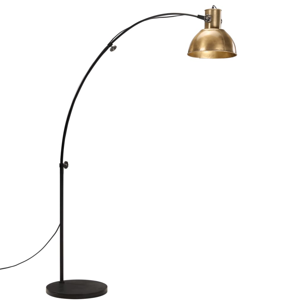 Lampa podłogowa vidaxl 25 W e27 150 cm antyczne mosiądz w kolorze mosiężnym