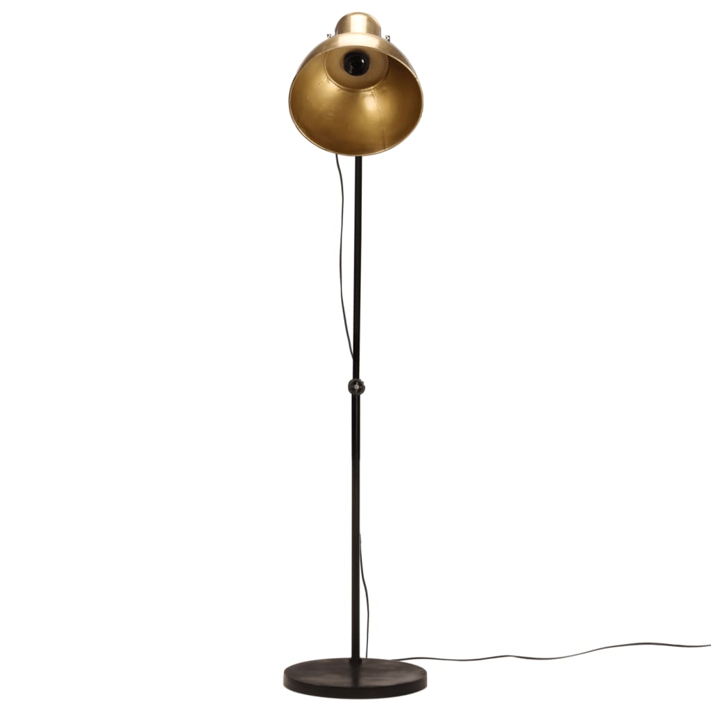 Vidaxl Floor Lamp 25 W E27 150 cm Antik messing farvet