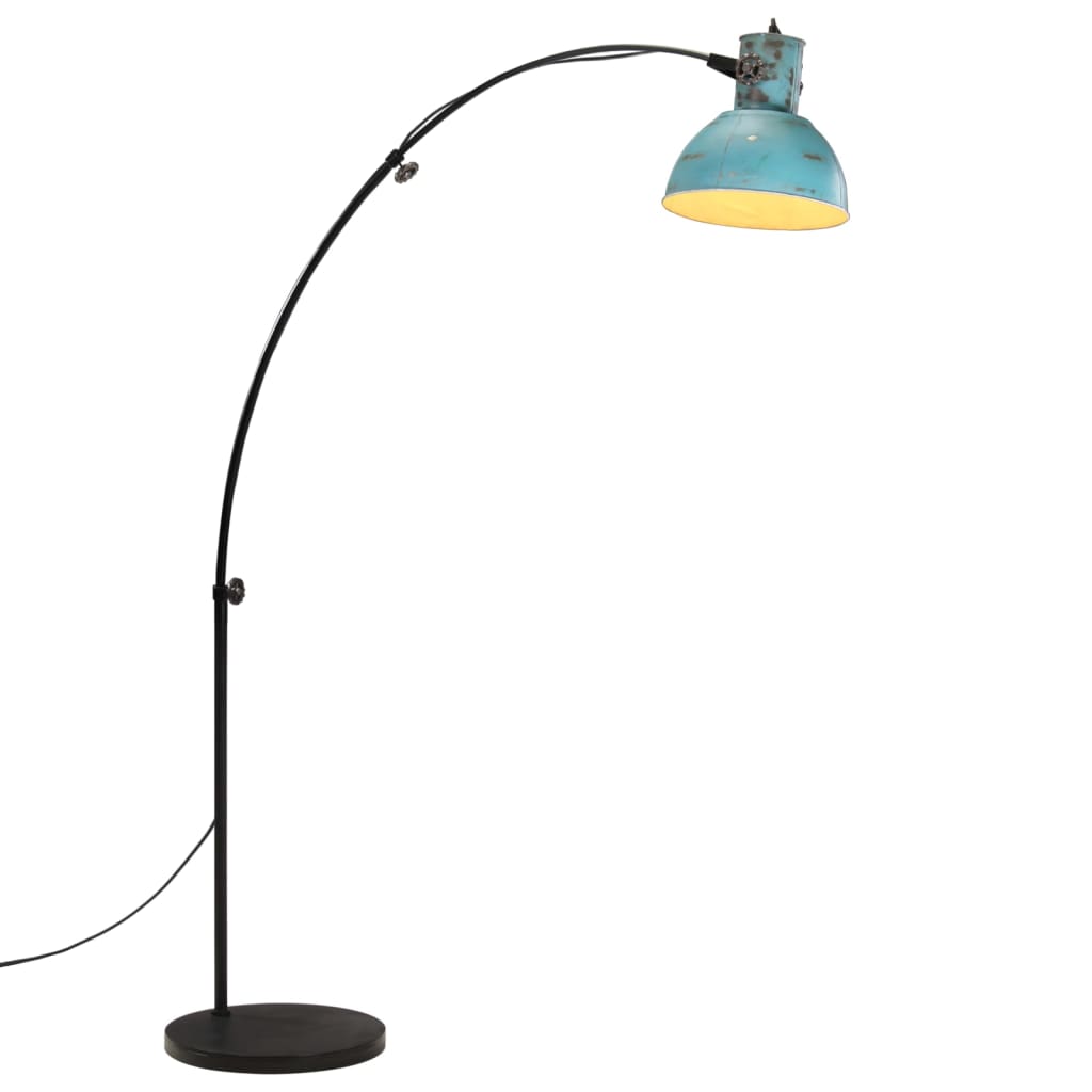 Lampa podłogowa vidaxl 25 W e27 150 cm zwietrzały niebieski