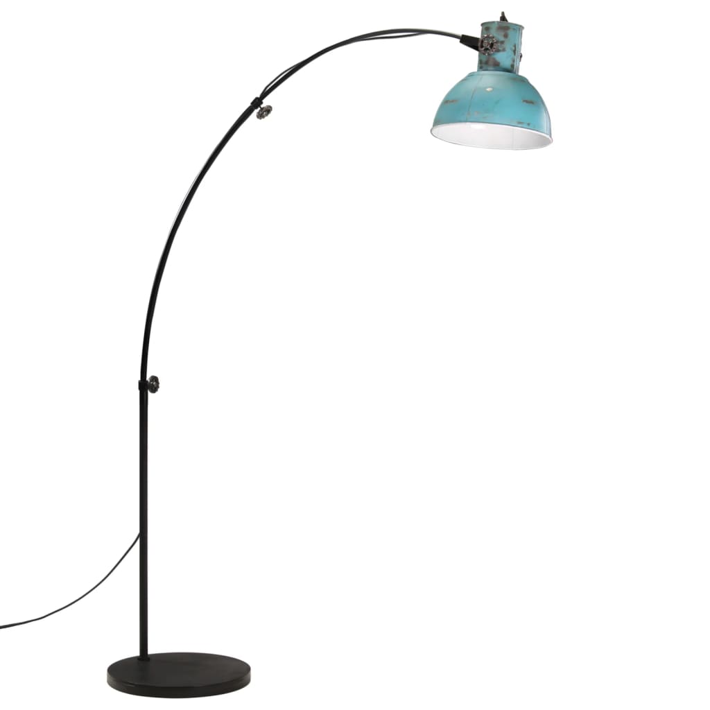 Vidaxl golvlampa 25 w e27 150 cm väderbitna blå