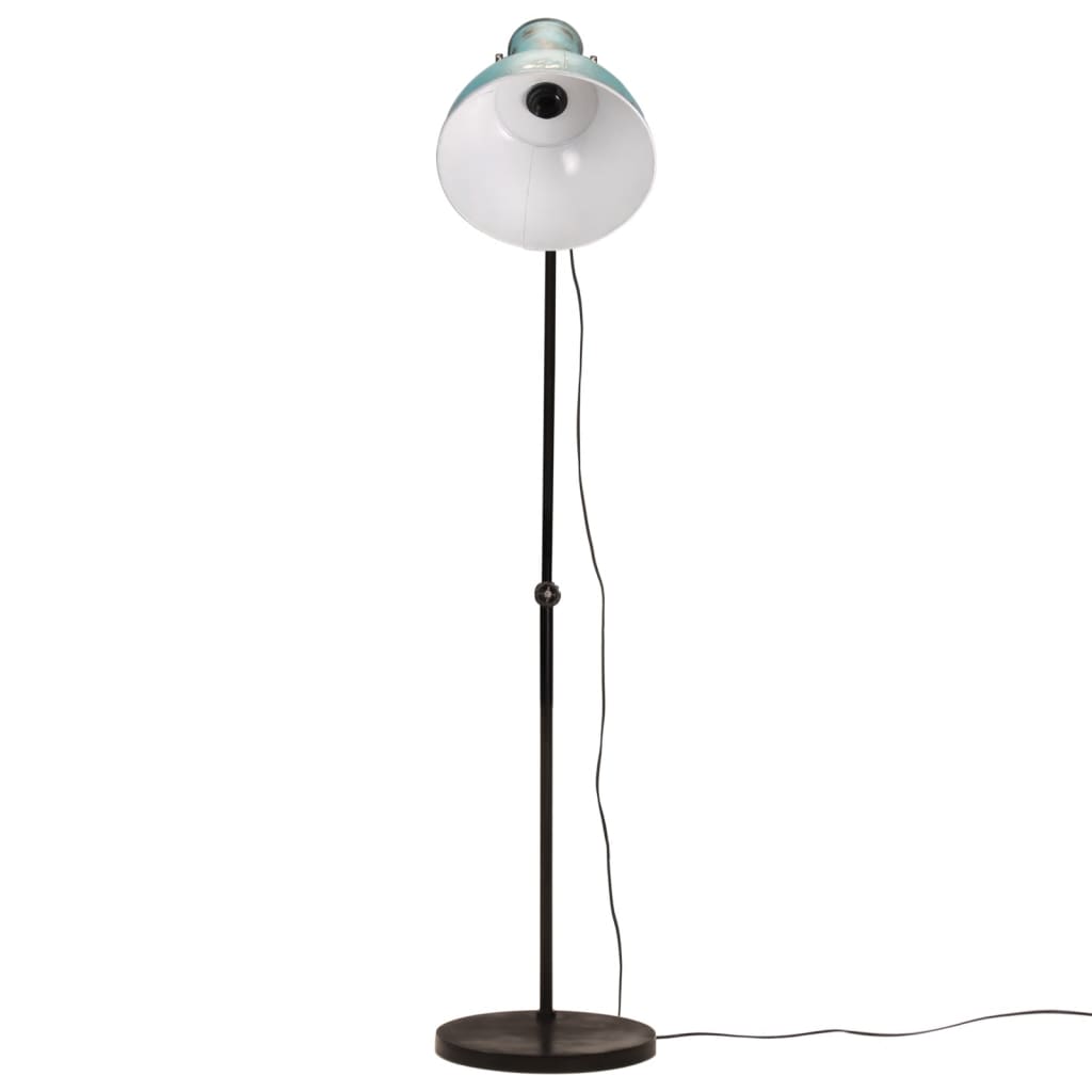 Vidaxl golvlampa 25 w e27 150 cm väderbitna blå