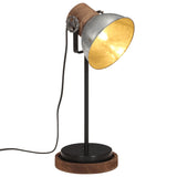 Vidaxl Desk Lampe 25 W E27 17x17x50 cm Vintage Silberfarbe