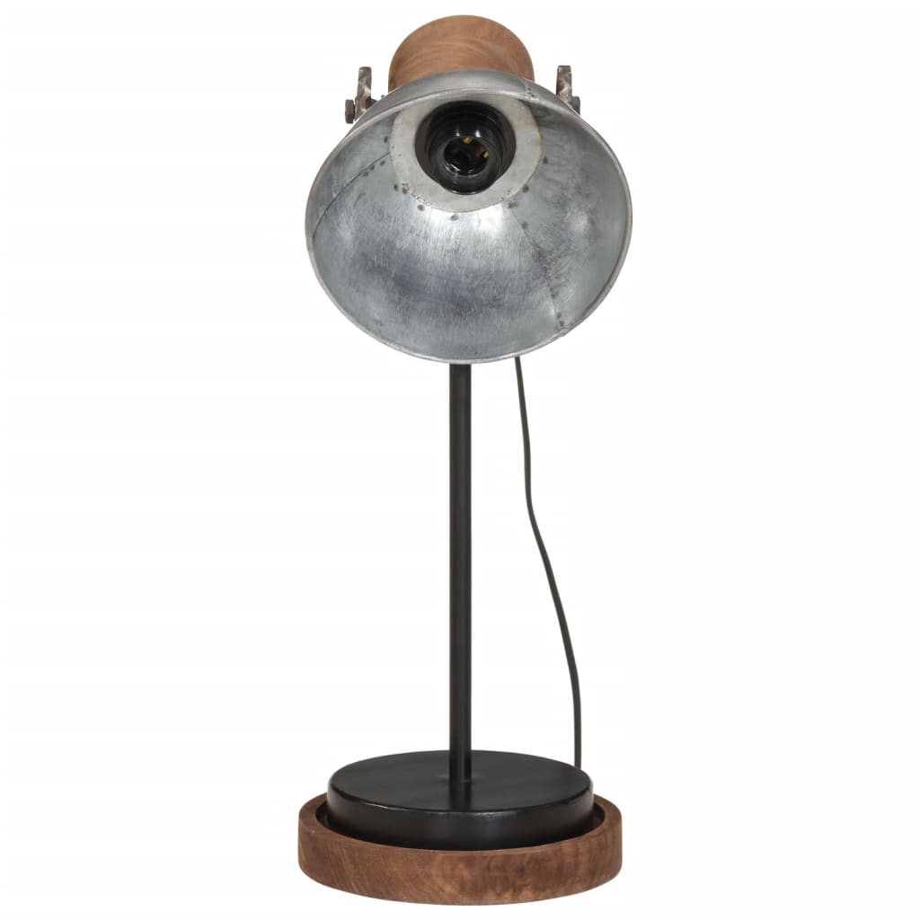 Vidaxx Schreibtischlampe 25 W E27 17x17x50 cm Vintage Silber