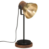 Vidaxx Schreibtischlampe 25 W E27 17x17x50 cm altmessingfarben