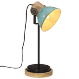 Stolní lampa Vidaxl 25 W E27 17x17x50 cm zvětralá modrá