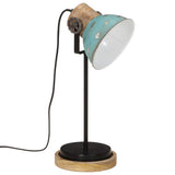 Vidaxx Schreibtischlampe 25 W E27 17x17x50 cm verwittertes Blau