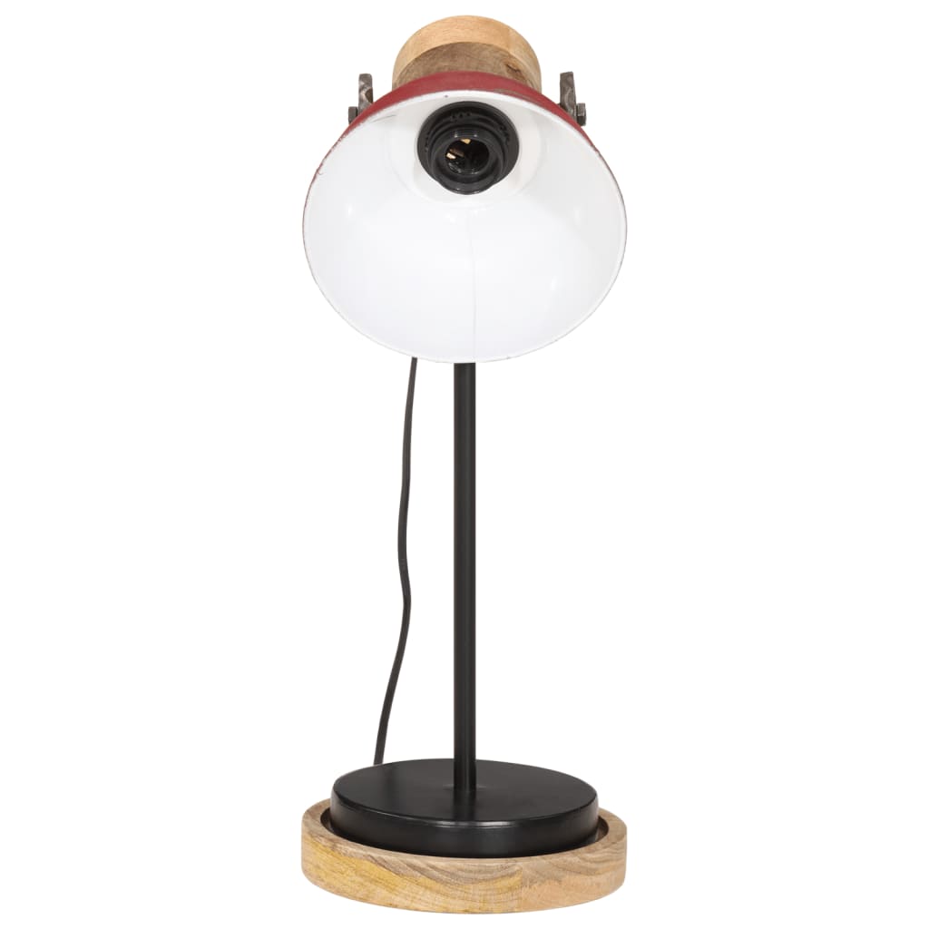 Vidaxx Schreibtischlampe 25 W E27 17x17x50 cm verwittertes Rot