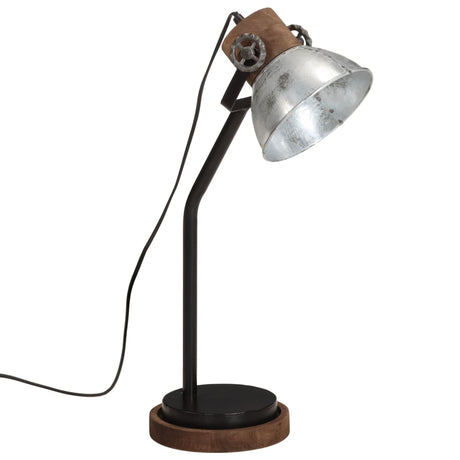 Vidaxx Schreibtischlampe 25 W E27 18x18x60 cm Vintage Silber