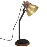 Vidaxx Schreibtischlampe 25 W E27 18x18x60 cm antik messingfarben