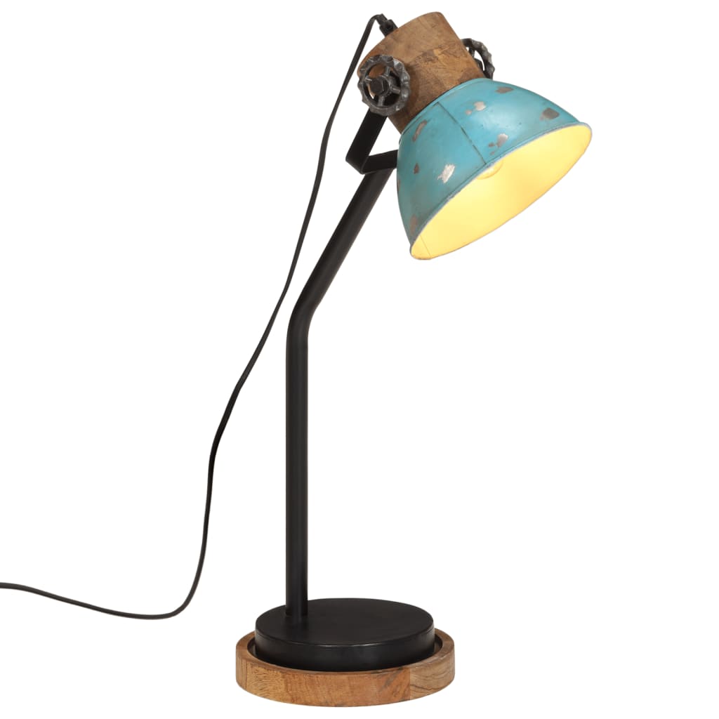 Vidaxl Desk Lamp 25 W e27 18x18x60 cm Weathered Blue