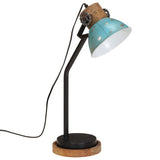 Vidaxx Schreibtischlampe 25 W E27 18x18x60 cm verwittertes Blau