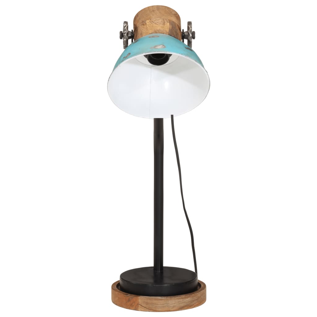 Stolní lampa Vidaxl 25 W E27 18x18x60 cm zvětralá modrá