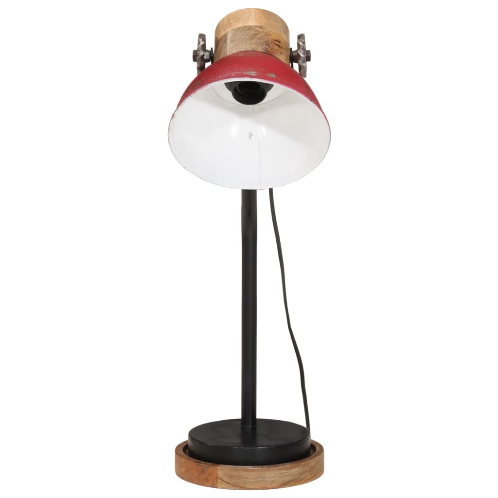 Vidaxx Schreibtischlampe 25 W E27 18x18x60 cm verwittertes Rot