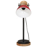 Vidaxx Schreibtischlampe 25 W E27 18x18x60 cm verwittertes Rot