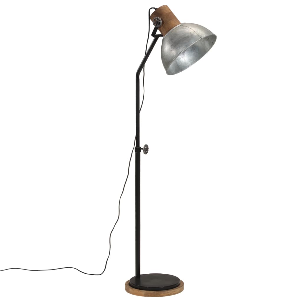 VIDAXL LAMP LAMP 25 W E27 30x30X100-150 cm Vintage Silver Colored