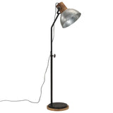 Vidaxl Buedemlamp 25 w e27 30x30x100-150 cm Vintage Sëlwer faarweg