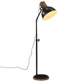 Vidaxl Floor Lamp 25 W E27 30x30x100-150 cm svart