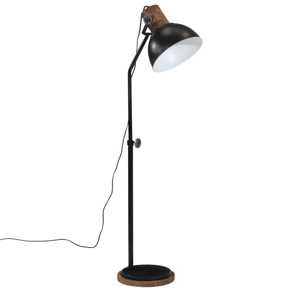 Vidaxl golvlampa 25 w e27 30x30x100-150 cm svart