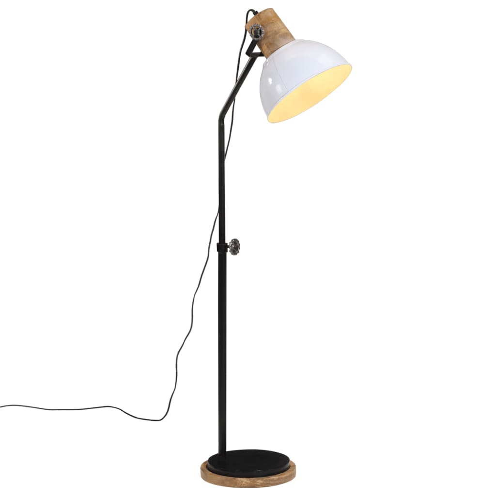 Vidaxl Lampa podłogowa 25 W E27 30x30x100-150 cm biała